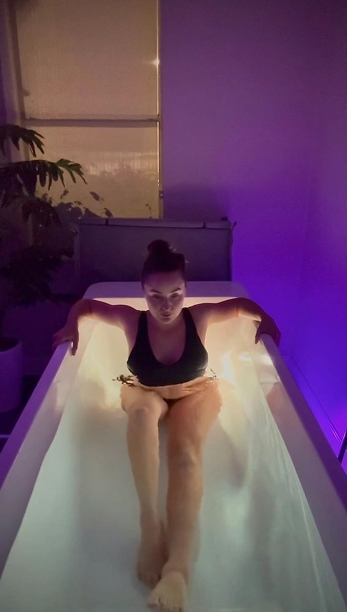 Cold-therapy recovery suite at Wellness Elite Fitness in Friendswood, TX